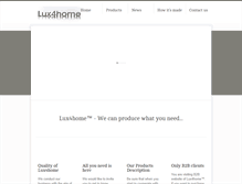 Tablet Screenshot of lux4home.com
